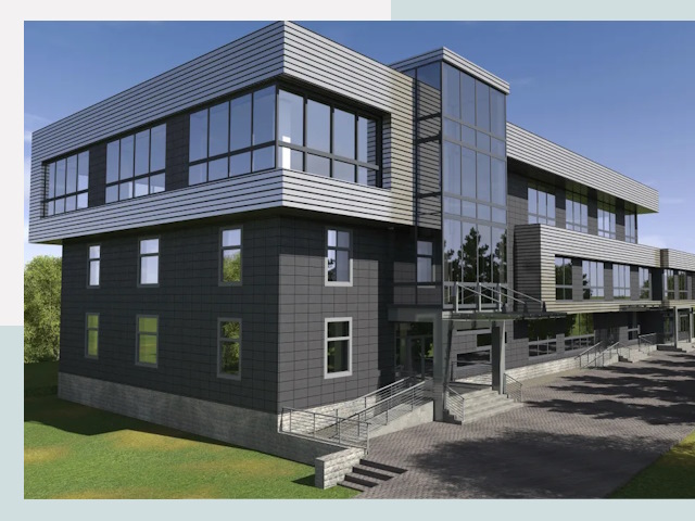 Административные здания в Гудермесе