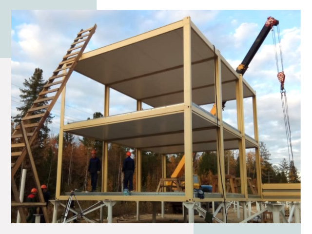 Строительство модульных здания Гудермес