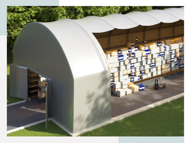 Тентовые ангары в Гудермесе