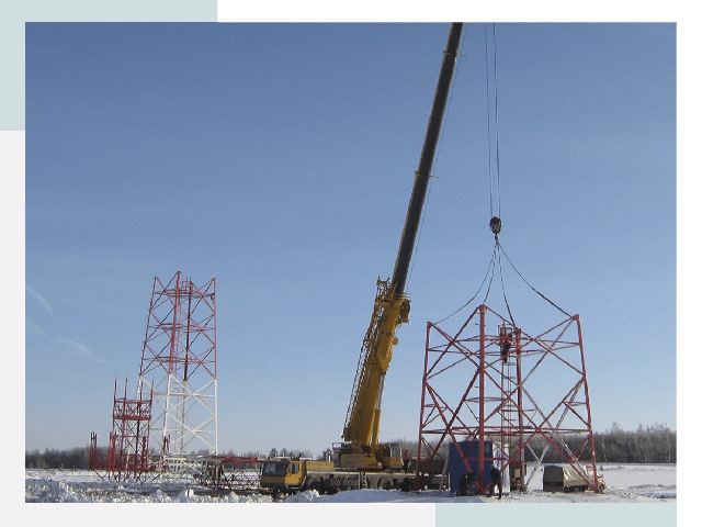 Монтаж вышек связи в Гудермесе