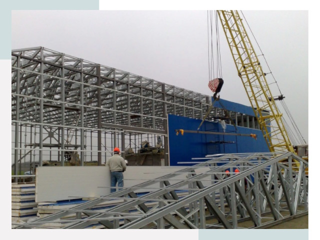 Монтаж ангаров в Гудермесе