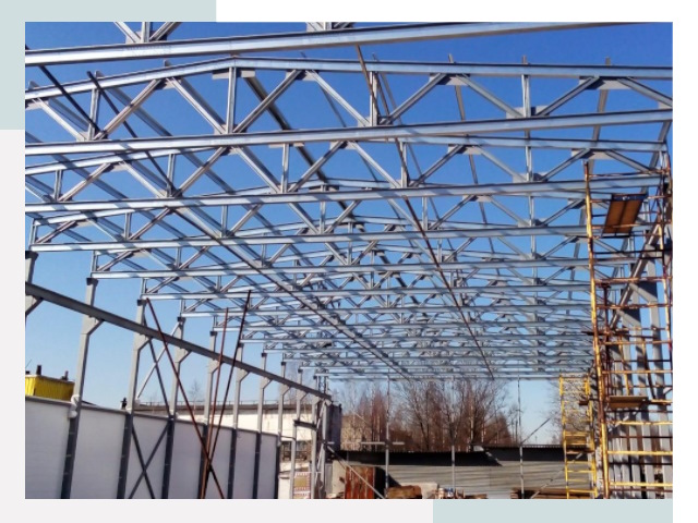 Металлокаркасы для складов в Гудермесе